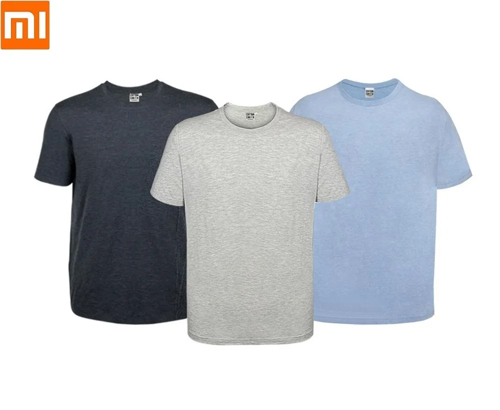 Xiaomi Cottonsmith, Мужская футболка для дома, свободная, удобная, мягкая, нежная, Освежающая, дышащая, 2 шт., летняя Пижама