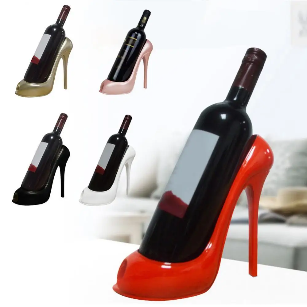 Креативная стойка для винных бутылок держатель с высоким каблуком стильная