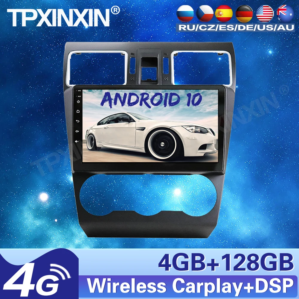 

4+128G For Subaru Forester 2015-2018 Android Car Radio Stereo Tape recordr Multimedia player GPS Navigation HeadUnit Carplay