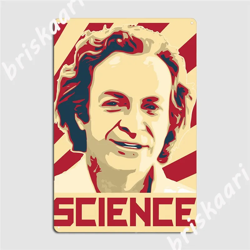 

Richard Feynman Science Metal Plaque Poster Custom Cinema Garage Garage Decoration Party Tin Sign Poster