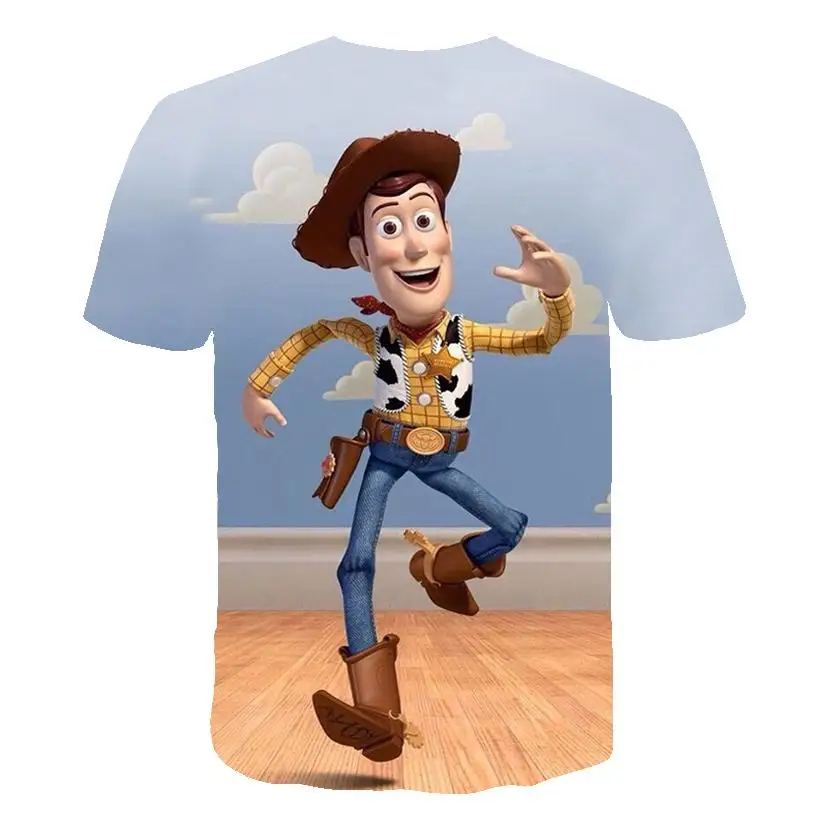 3d Toy Story 4 Harajuku/детская одежда с героями мультфильмов летний Забавный Топ для