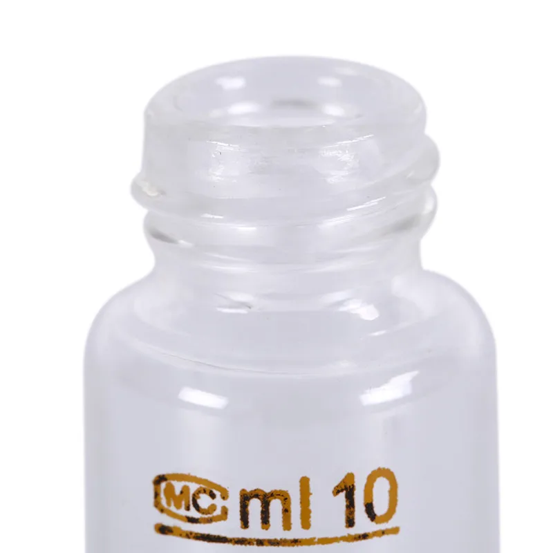 Пластиковые флаконы для образцов 10 мл черная винтовая крышка Градуированный