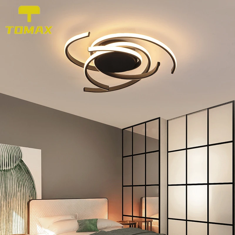 

[Free Remote Control] Simple LED Remote Dimming Ceiling Light Spiral Shape For Bedroom Living Room Dining Room