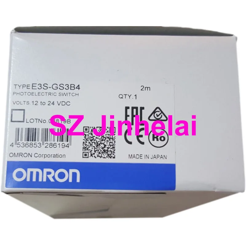 

OMRON E3S-GS3B4 Authentic Original U Trough type Photoelectric Sensor Switch Industry 2M or 5M 12-24VDC PNP