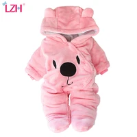 lzh baby winter clothes for newborn baby girl boy overall winter romper for baby jumpsuit kids christmas costume infant clothing