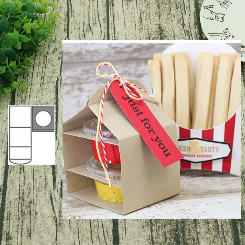 Набор вырубных штампов &quotчашка для закусок коробка 2019 ремесла трафарет DIY