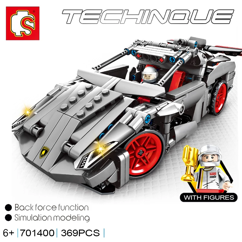 Sembo Technic Lamborghinies Venano выдвижной знаменитый автомобиль супер гоночный строительные