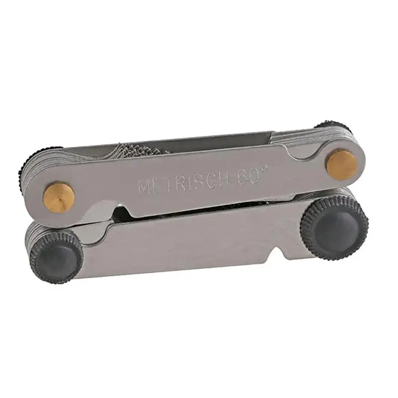 Метрический Британский прибор для измерения шага резьбы из нержавеющей стали |