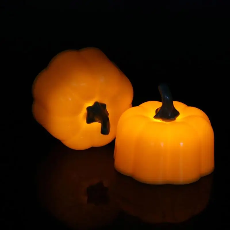 

12pcs Pumpkin LED Light Halloween Christmas Decoration Flickering Flameless Candle Lamp Lantern for Festival Party Decor Supplie