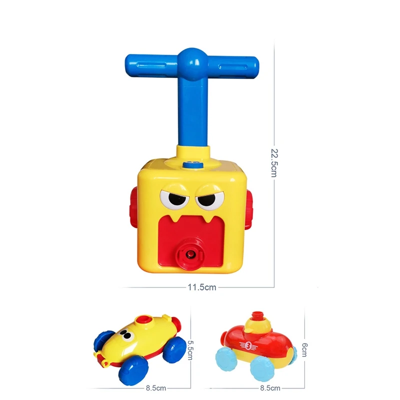 

NEW Power Balloon Launch Tower Toy Puzzle Fun Education Inertia Air Power Balloon Car Science Experiment Toy for Children Gift