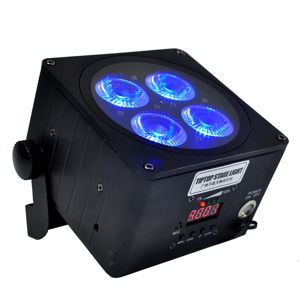 TIPTOP беспроводной DMX Uplight 4x18 Вт Par Can аккумулятор светодиодный DJ Uplights IP20