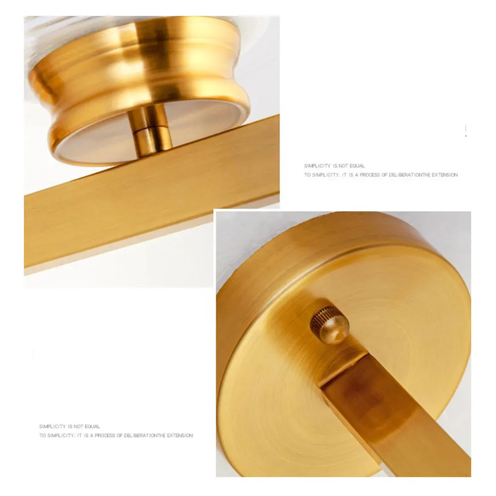 

Plating Glass wall lamp Nordic Bedroom bedside wall light LED Creative living room lamp aisle wall light fixture