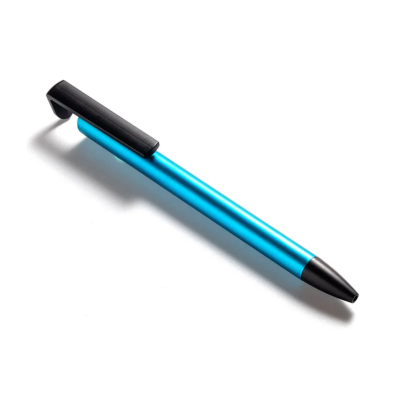 free engraving logo metal neutral ballpoint pen mobile phone bracket pen signature advertising pen school business office gift free global shipping