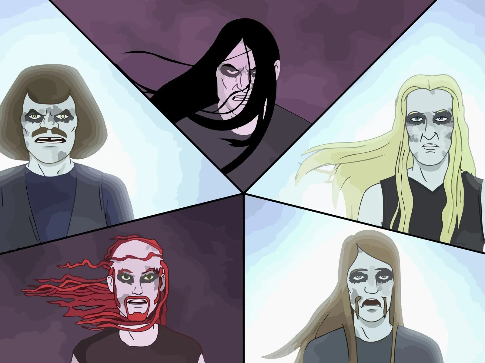 С кого рисовали персонажей металлопокалипсис