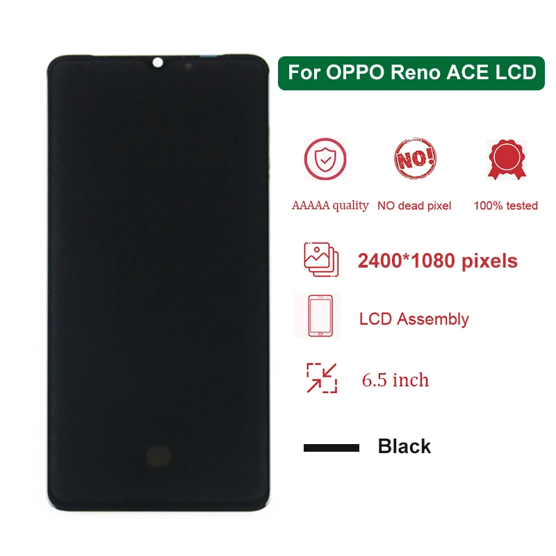 Pantalla LCD AMOLED original de 6,5 "para OPPO Reno ACE, piezas de repuesto, componentes de pantalla t&aacute;ctil-1
