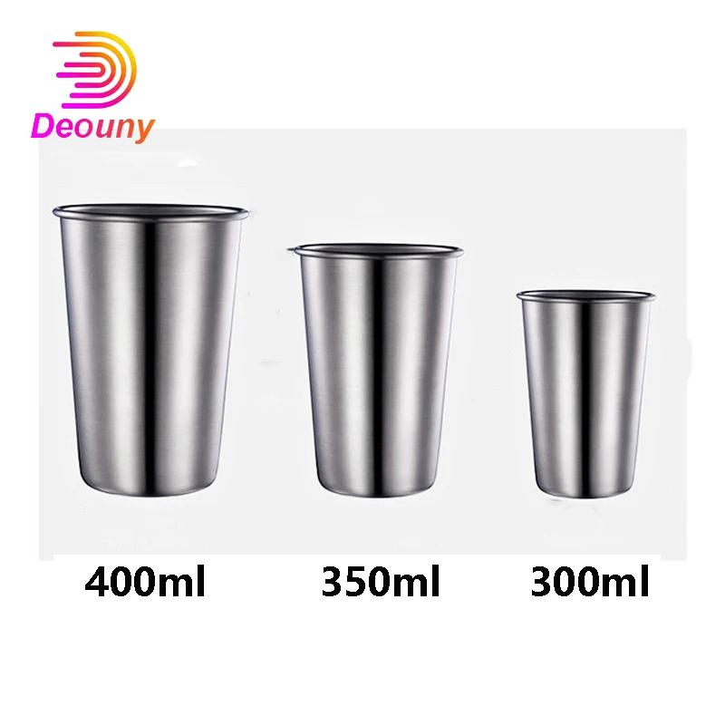 

DEOUNY Stainless Steel Wine Glass Coffee Cup Portable Beer Outdoor Camping Whiskey Travel Mugs Tumblers 300/350/400/500ML