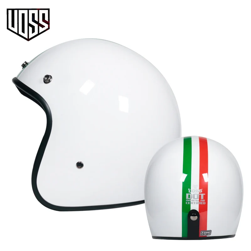 VOSS мотоциклетный шлем в стиле ретро 3/4 capacete винтажные мото rcycle половина DOT