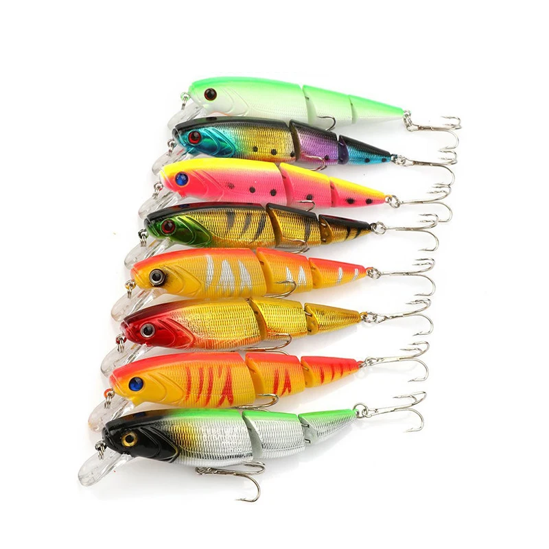 1PCS Jointed Fishing Lure 10.5CM 15G Floating Minnow Plastic Artificial Fishing Wobblers Tools 3 Sections Lure