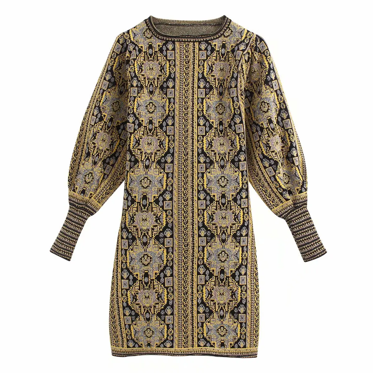 Бандажное платье TEELYNN с этническим узором жаккардовое богемное Платье футляр