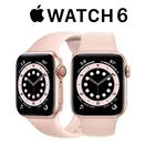 Новинка оригинальные Apple Watch Series 6 (GPS, 40 мм) iwatch 6-Золотой Алюминиевый чехол с розовым песочным спортивным ремешком Смарт-часы