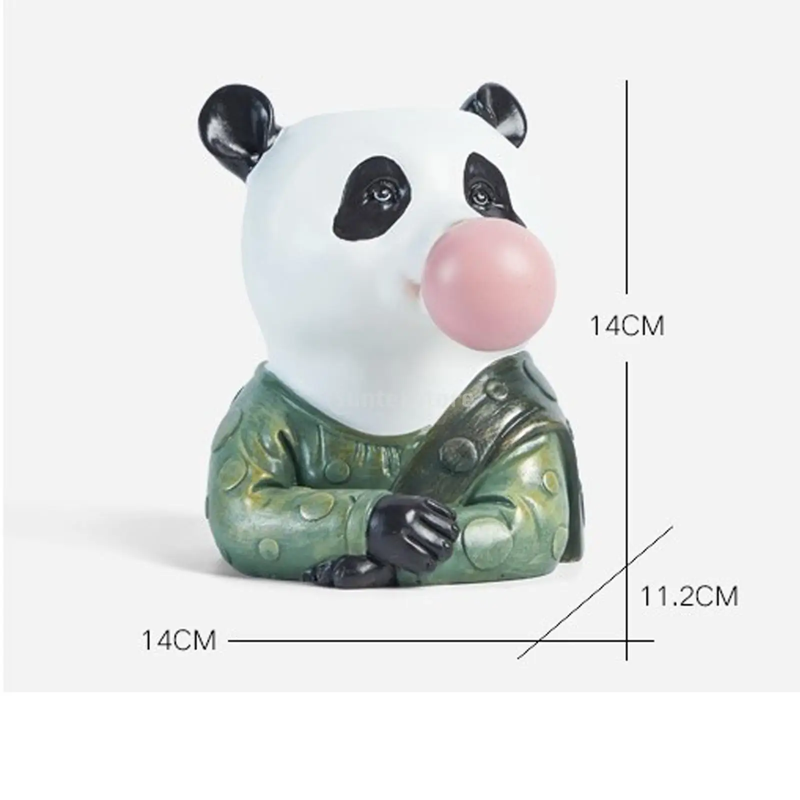 Полимерная ваза для сухих цветов с головой животного горшок растений украшение