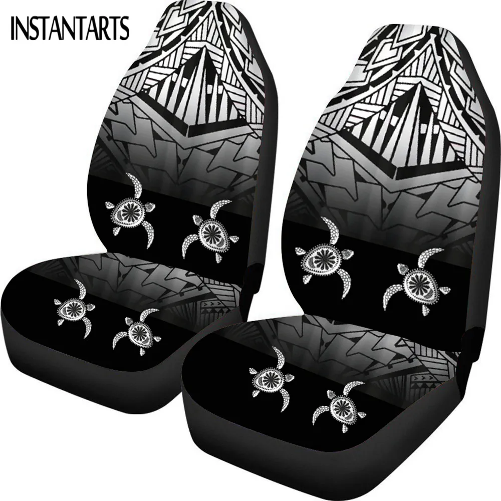 

Автомобильное сиденье INSTANTARTS, Нескользящая подушка для сиденья автомобиля с принтом морских черепашек, племенной полинезийский орнамент