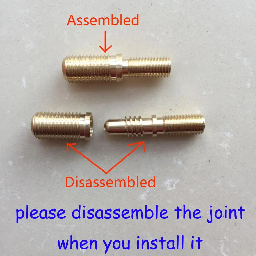Мини стыковой снукер/Фотоэлемент кий трость латунный Соединительный контактный
