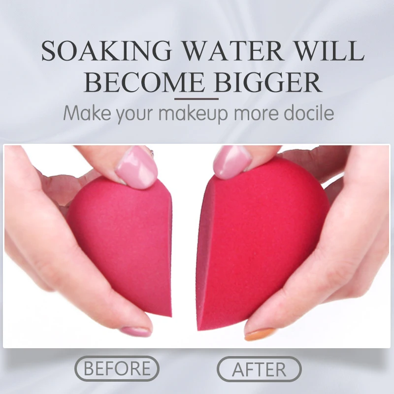Модная губка в форме сердца косметическая капли воды мягкая для макияжа пудра