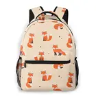 Женский рюкзак, школьный рюкзак для девочек-подростков с принтом лисы, женский рюкзак для ноутбука, дорожный рюкзак, 2021