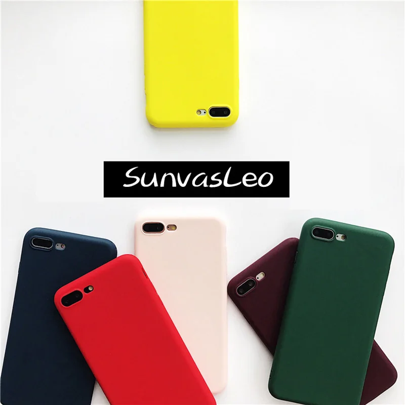 

Matte Pastel Candy Soft TPU Silicone Case Skin For iPhone 11 12 Pro Max 6 6s 7 8 Plus SE XR XS Back Cover Shockproof Shell Coque