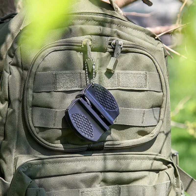 Мини точилка для ножей керамический двухступенчатый вольфрамовый портативный