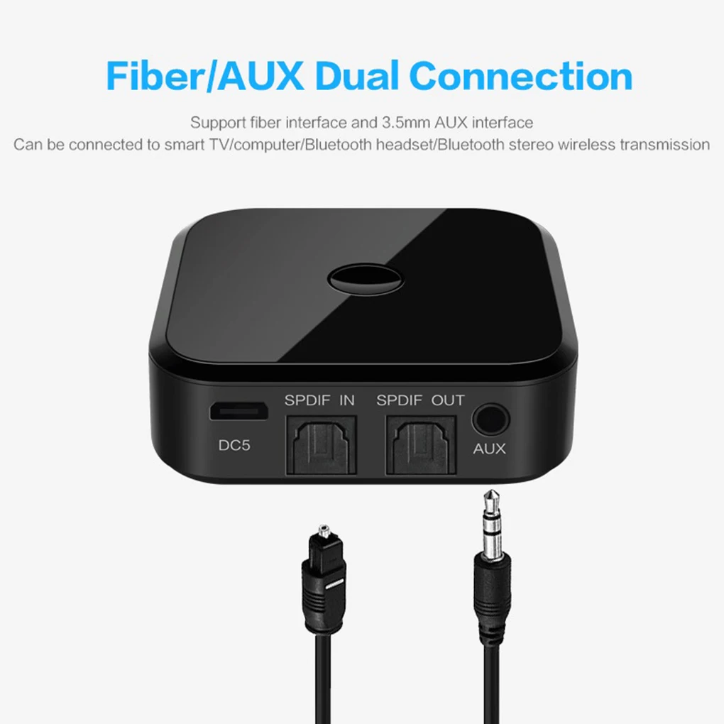 Bluetooth 5 0 HD аудио передатчик приемник поддерживает 3 мм AUX SPDIF цифровой ТВ