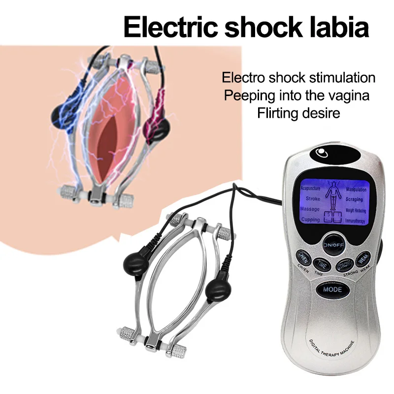 Зажим для стимулятора клитора BDSM с электрическим током зажимы половых губ -
