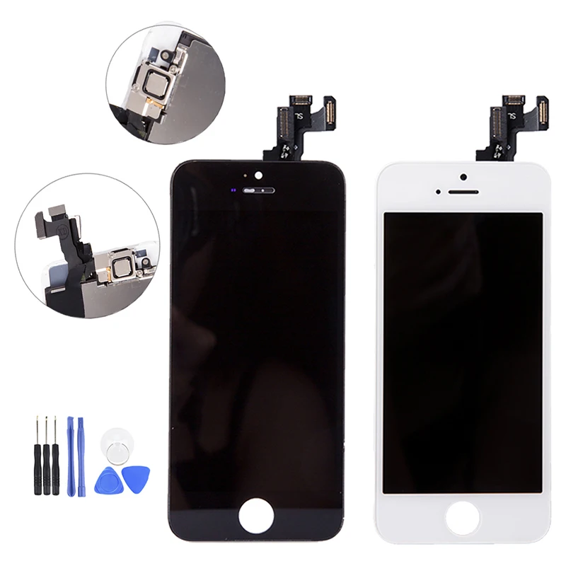 Полный ЖК дисплей в сборе для iPhone 5S 5 5c сенсорный стеклянный модуль и замена