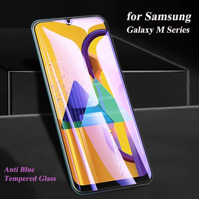 

Anti Blue Tempered Glass For Samsung Galaxy M10 M20 M30 M20S M30S M50S Clear Screen Protector Full Cover Protective Film Guard