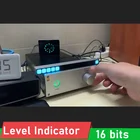 16-битный индикатор уровня звука, светодиодный моно-УФ-измеритель, анализатор ритма, дисплей, аудио, музыкальный спектр, усилитель мощности AGC F CAR