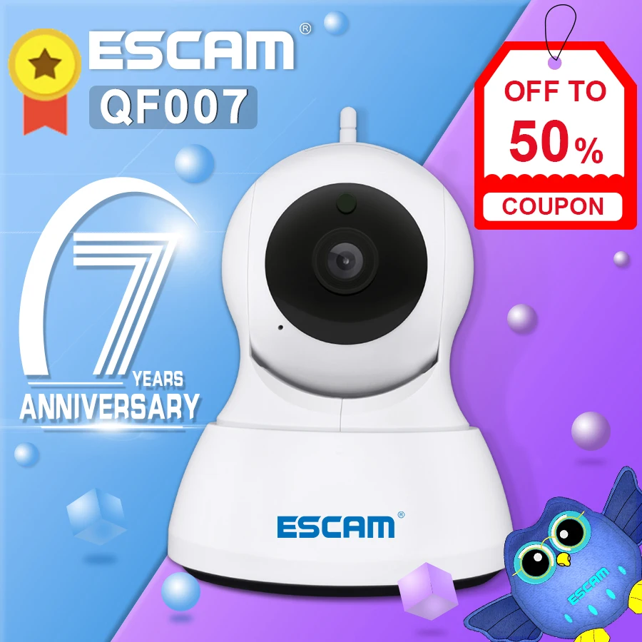 Escam 720 P Wi Fi для детей с роботом наблюдения IP камера поддержка 64 ГБ TF карта 24 часа