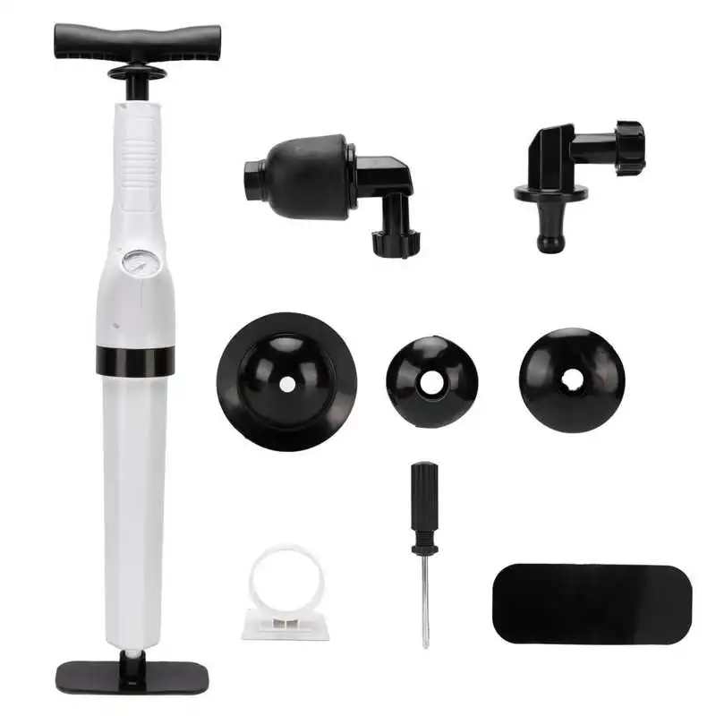 

water saving shower head pommeau de douche 9 in 1 Air Pressure Plunger Kit Toilet Sewer Pipeline Kitchen Sink Dredge Tools