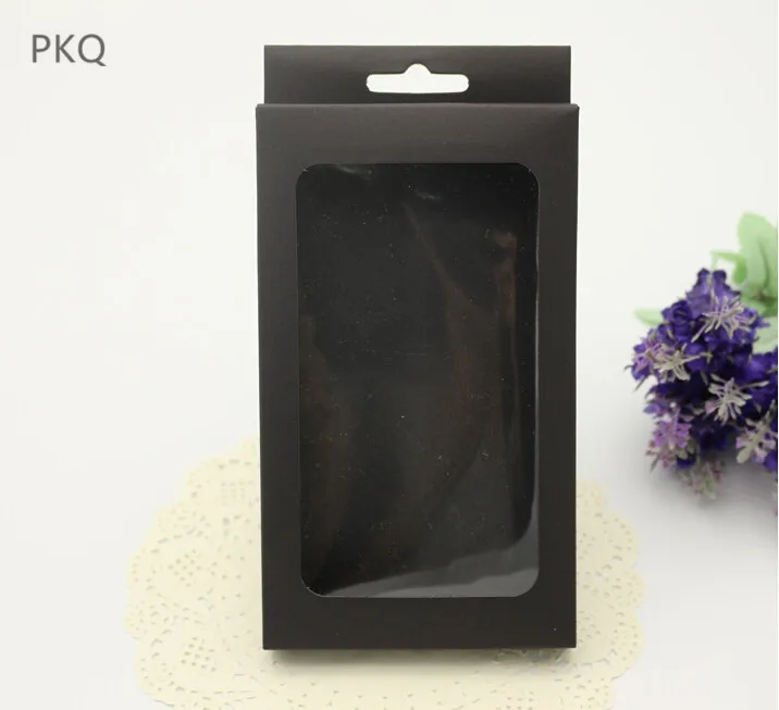 50 шт черная коробка из крафт-бумаги белая картонная упаковочная сотовый Чехол