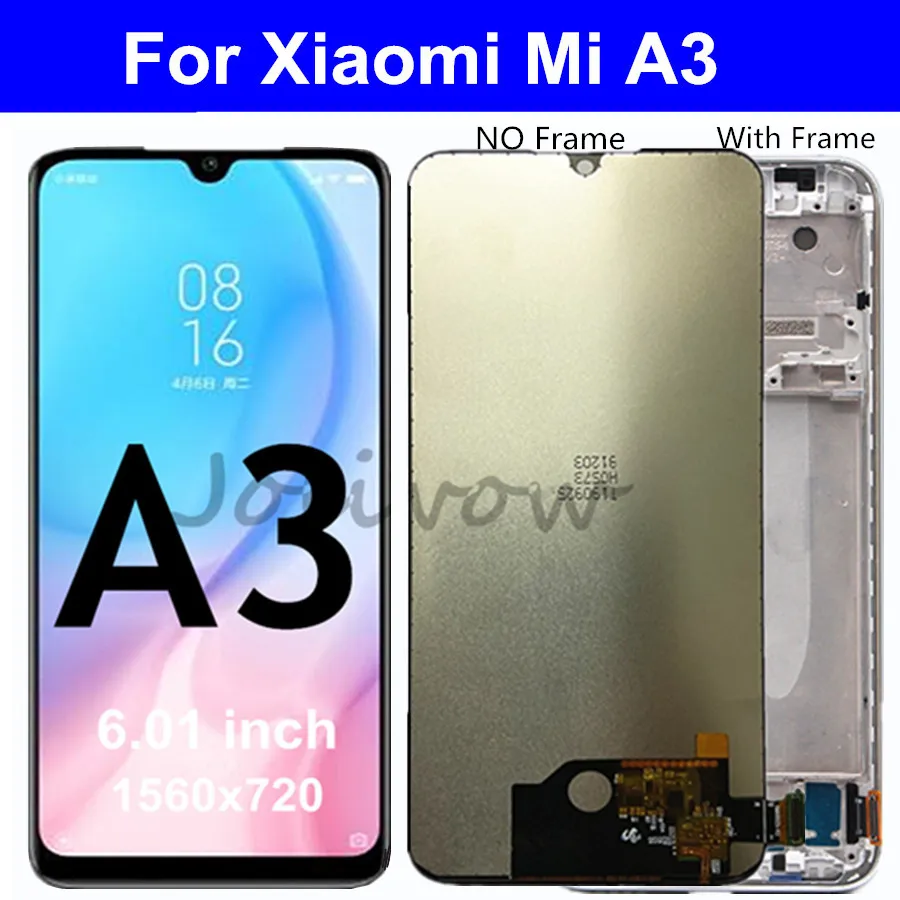 ЖК дисплей для Xiaomi Mi A3 сменный дигитайзер сенсорной панели в сборе MiA3 LCD M1906F9SH