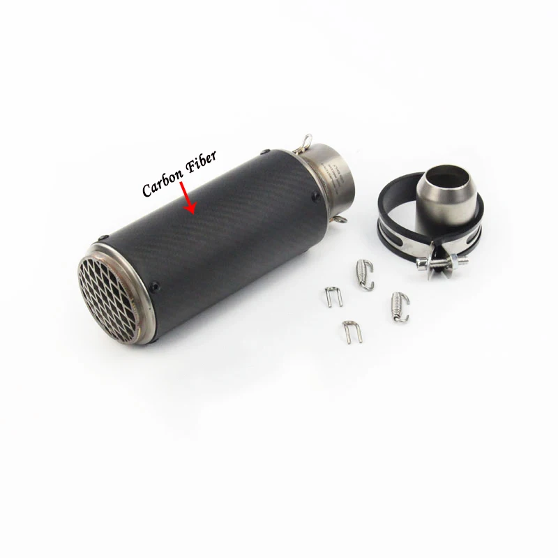 Универсальный глушитель выхлопной трубы мотоцикла из углеродного волокна