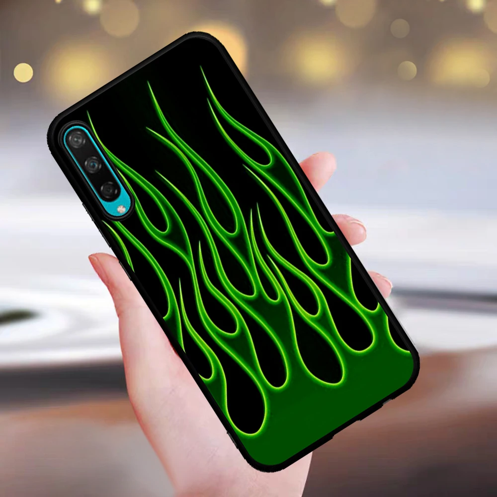 

Luxury Flame Lattice Pattern for Huawei Honor 8 Lite 8X 8C 9X 9 10 Lite 20 Pro V20 10i 20i 8S 8A 30 Pro 30S Phone Case Funda