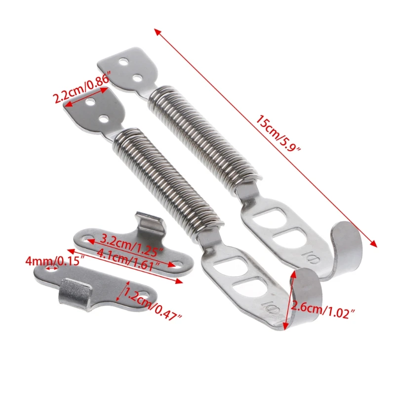 

Stainless Bonnet Springs Clips Hood Panel Race Rally Pair Lock For IMPREZA EJ18 77HF