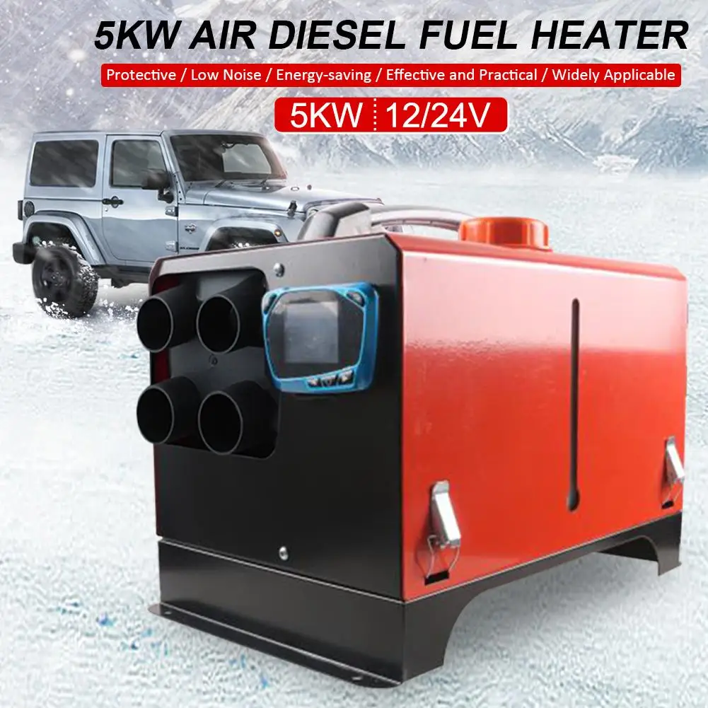 

Car Heater 5KW 12V/24V Parking Heater Air Diesel Fuel Heater With Low Noise Compact Warm Air Blower For Cars Trucks Ships