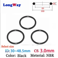 cs3 0mm id30 0mm 48 5mm 10pcs plastic o ring set nbr gasket fluoro rubber oil and water sealgasket silicone ring seal film