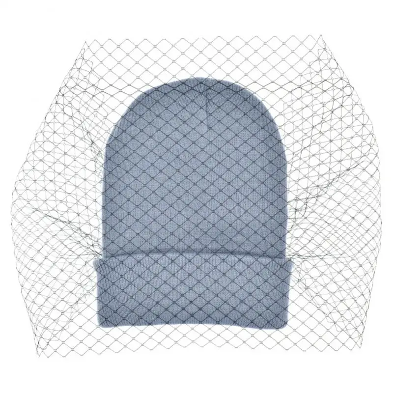 Женская шапка для бега вуаль вязаная шляпа теплая шерстяная уличная ретро Вуаль