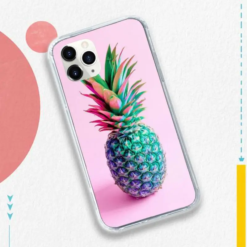 

Pineapple Food pattern high quality Phone Case for iPhone 11 12 pro XS MAX 8 7 6 6S Plus X 5S SE 2020 XR