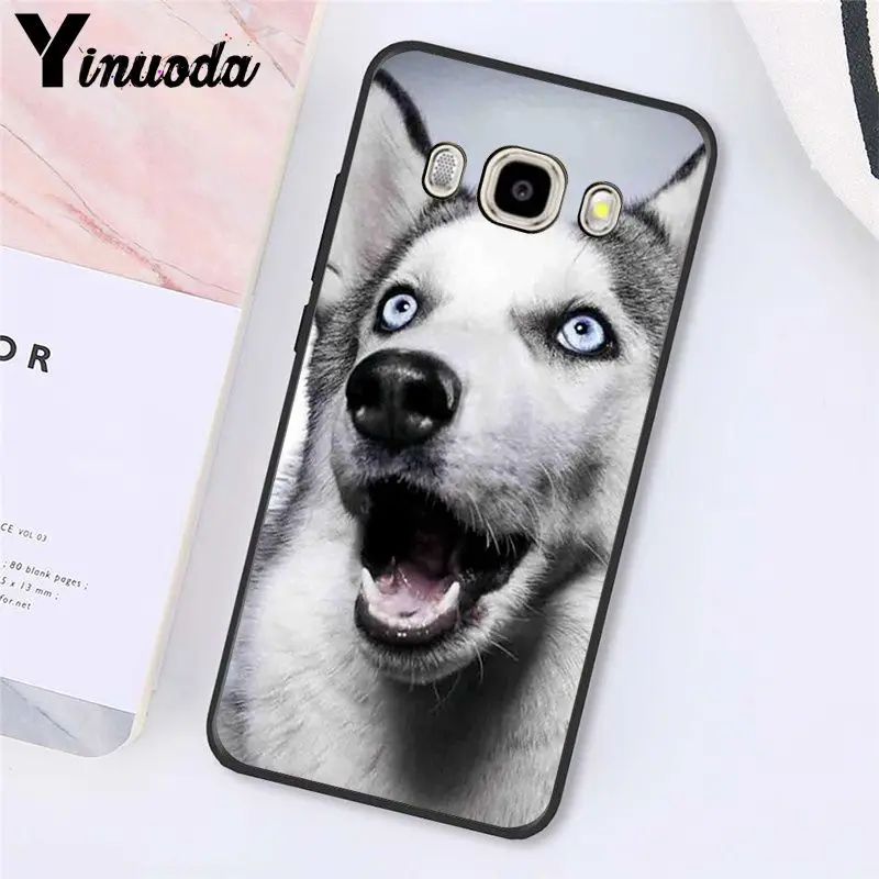 Yinuoda милый мягкий чехол для телефона с изображением животных хаски и щенка для samsung Galaxy J7 J6 J8 J4 J4Plus J7 DUO J7NEO J2 J5 Prime