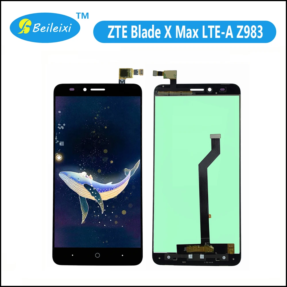 ЖК-дисплей кодирующий преобразователь сенсорного экрана в сборе для zte Blade X Max LTE-A
