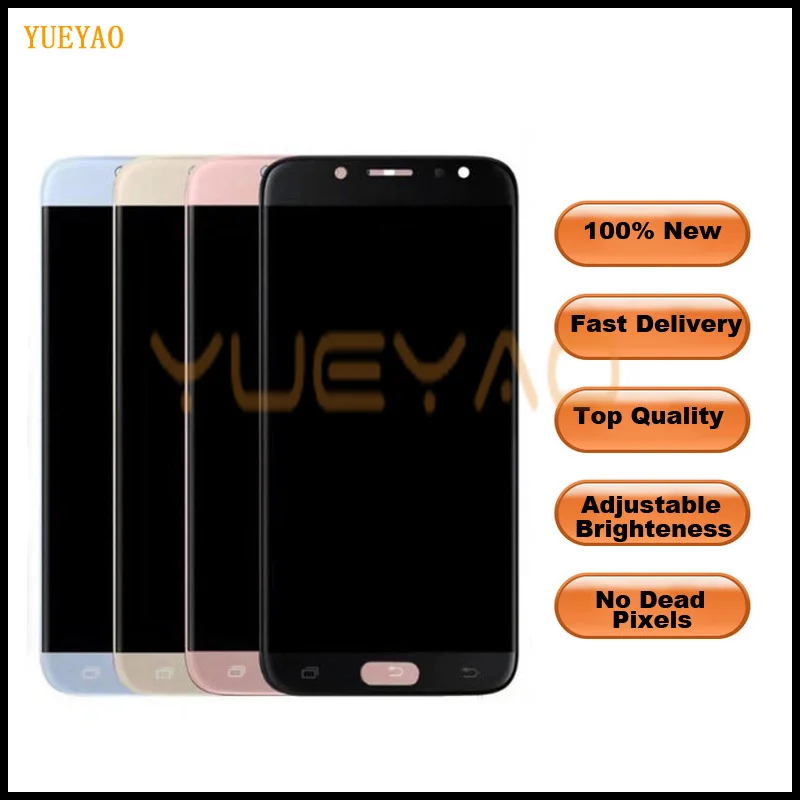 J730 ЖК дисплей для samsung Galaxy J7 Pro 2017 SM J730F J730FM/DS J730F/DS J730GM/DS + кодирующий